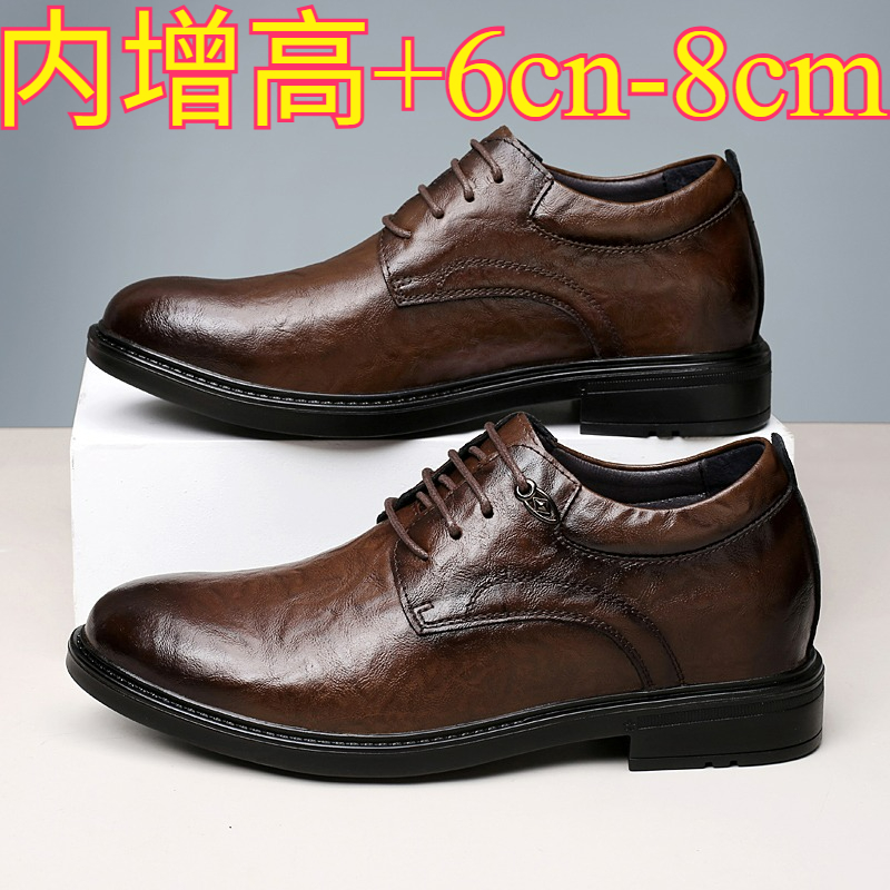 Skórzane buty casual z podwyżs – Men Shoes Formal recenzja i cena
