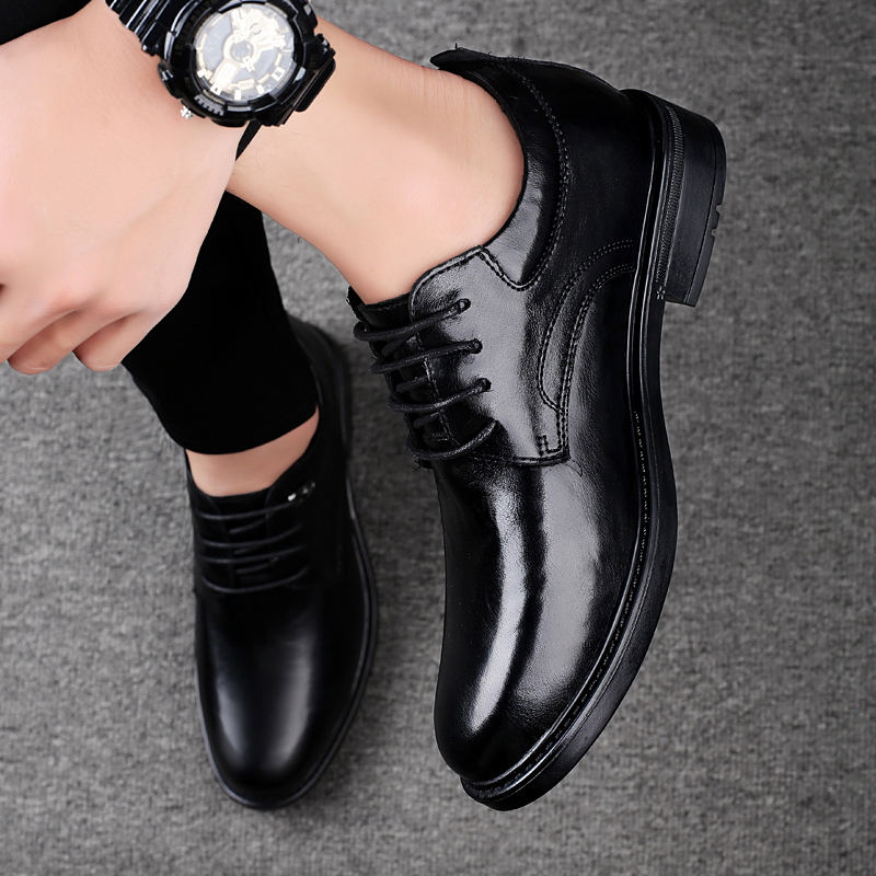 Skórzane buty casual z podwyżs – Men Shoes Formal recenzja i cena