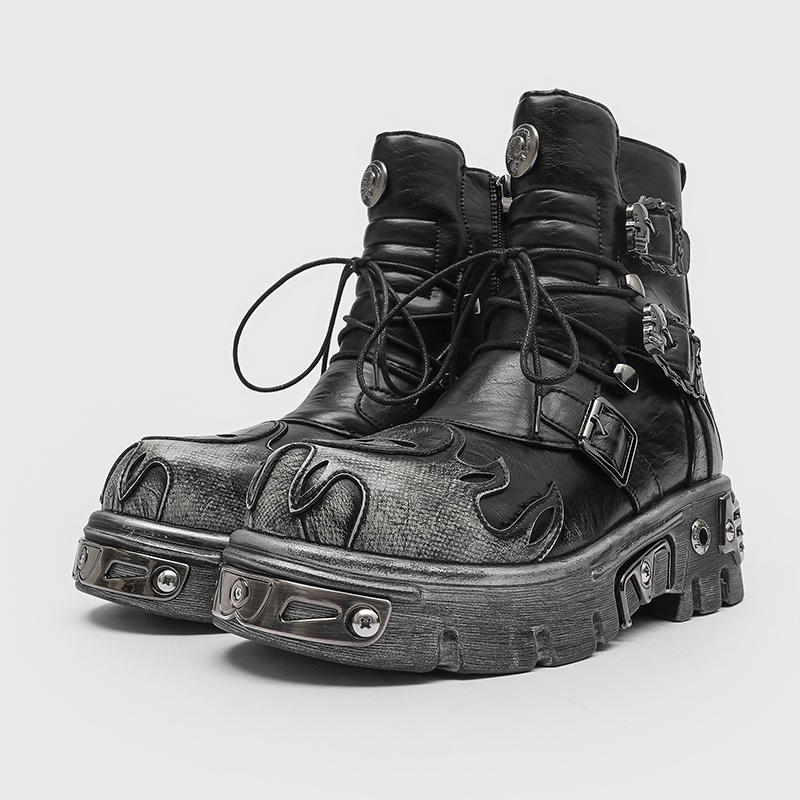 Męskie buty motocyklowe w styl – Men'S Shoes Zipper recenzja i cena