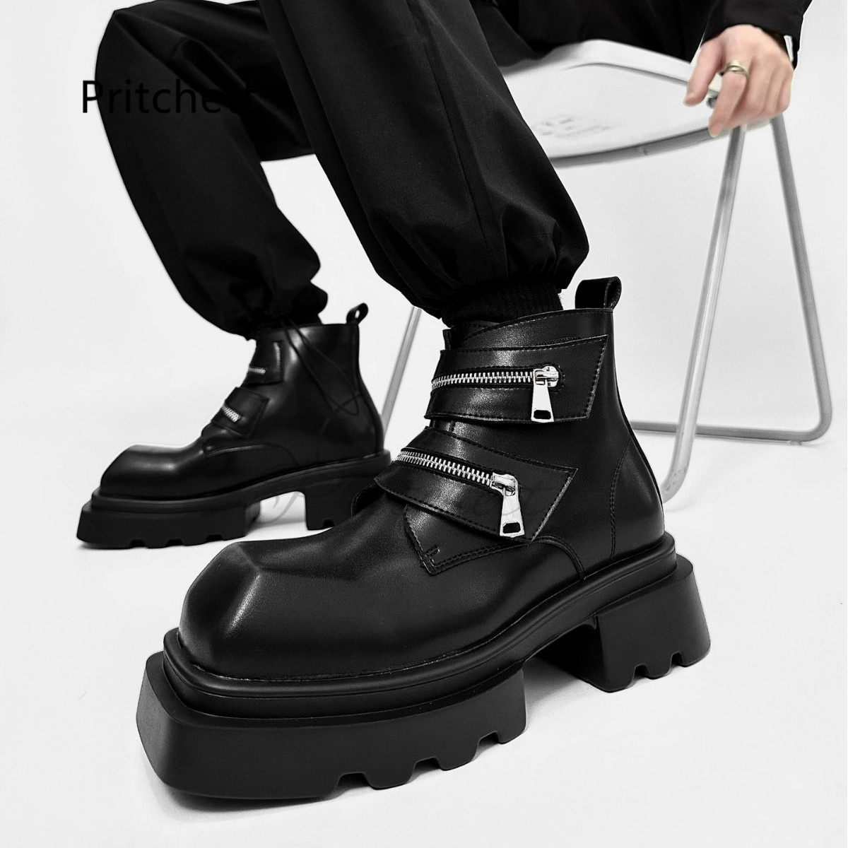 Męskie motocyklowe botki ze kw – Men'S Shoes Zipper recenzja i cena